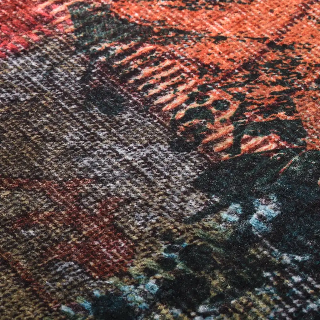 Tappeto Lavabile Patchwork 190x300 cm Multicolore Antiscivolo cod mxl 76472