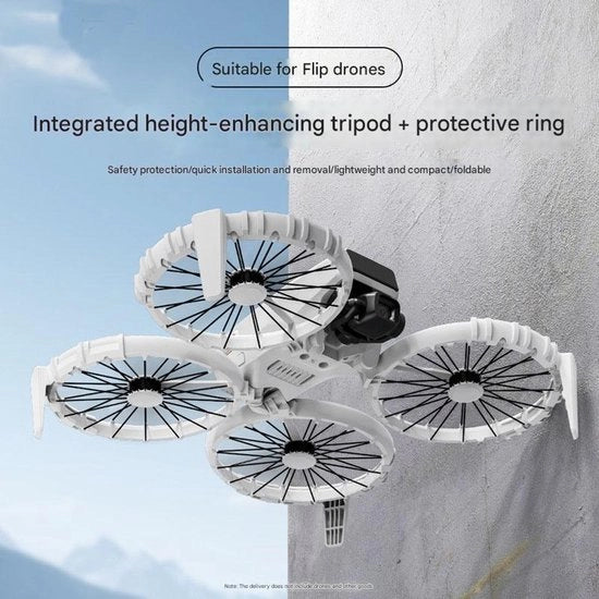 Accessori di protezione per drone con supporto di alta visibilità e protezione per incidenti.