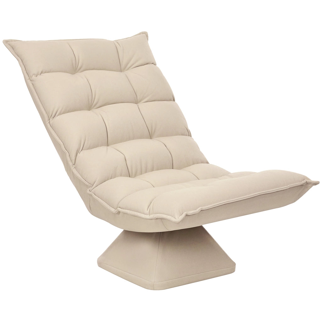Poltrona Relax Massaggiante Girevole ¨C Zephmum ¨C Beige 62x70x95