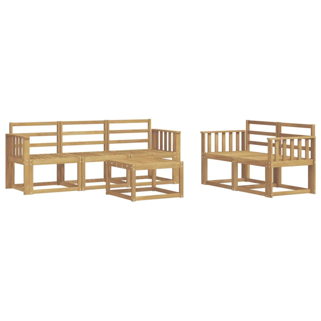 Set di divani da esterno 6 pcs Bianco 59 x 59 x 37 cm 3387238