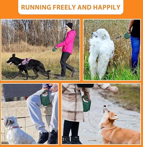 Raccorda per cani - corda di traino estensibile per passeggiate 18 x 4 x 12 x 4 centimetri