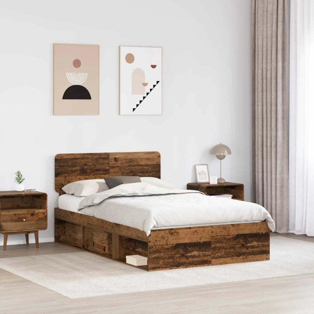 Struttura del letto Legno vecchio 120 x 190 cm Pino massello 3412112