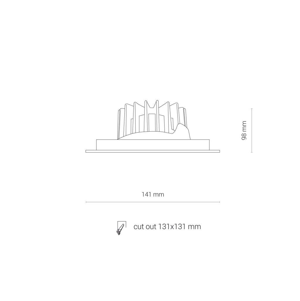Nowodvorski DIA 8721 faretto soffitto quadrato LED 18W 4000K
