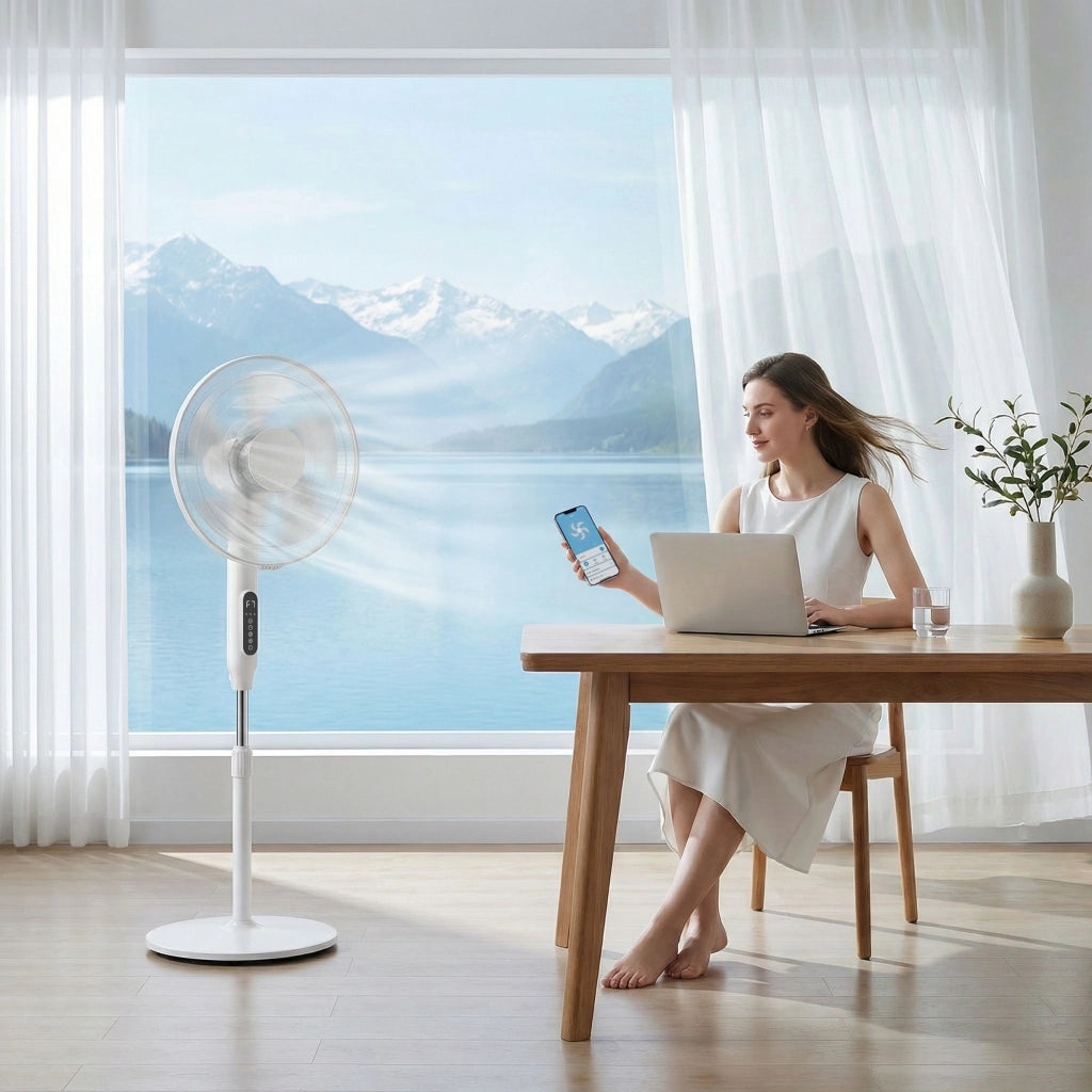 Ventilatore a Torre con Telecomando ¨C Zephmum ¨C Bianco