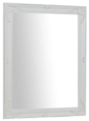 Biscottini Specchiera da appendere verticale/orizzontale L62xPR4xH82 cm finitura bianco anticato.