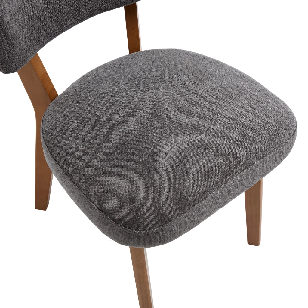 SEDIA da pranzo Set da 2 pezzi 54,5x47x77 cm Grigio Legno massello