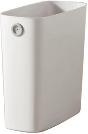 Contenitore di rifiuti ultradurissimo - Piccola dimensione - Adatto per spazi stretti - Bianco - Contenitore da bagno - Adatto per ufficio e camera da letto