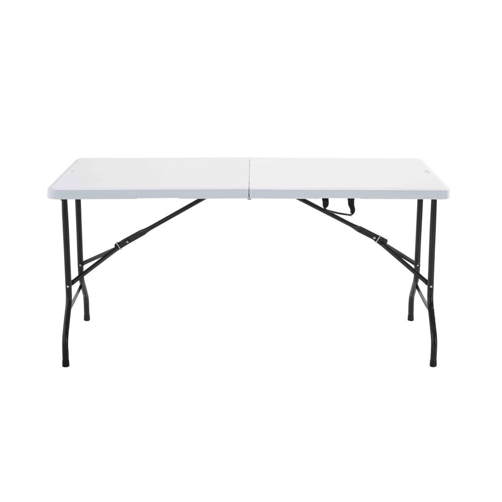Oviala - Tavolo pieghevole bianco 152 x 70 x 74 cm bianco