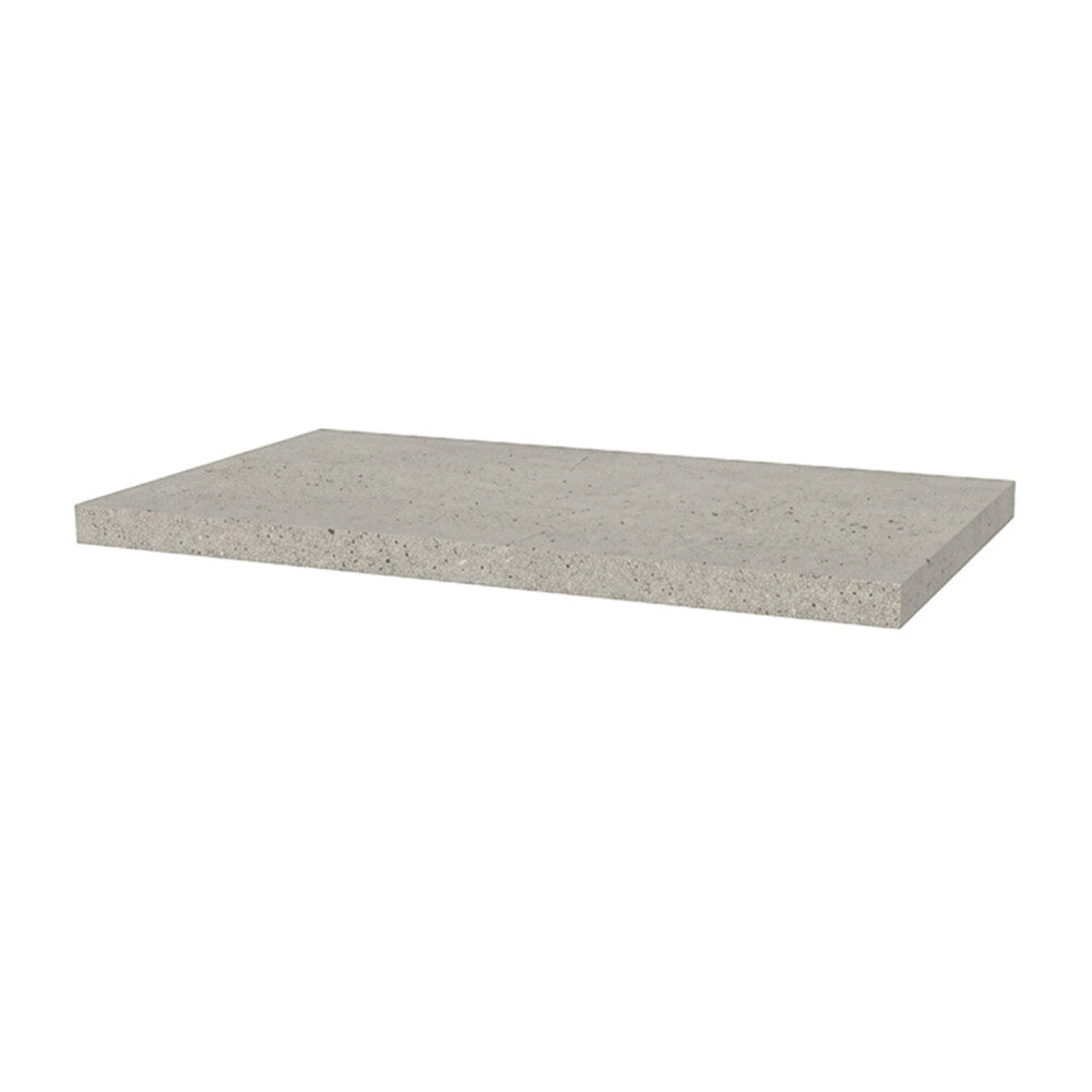 Mensolone bagno 80 cm in legno effetto pietra Levia
