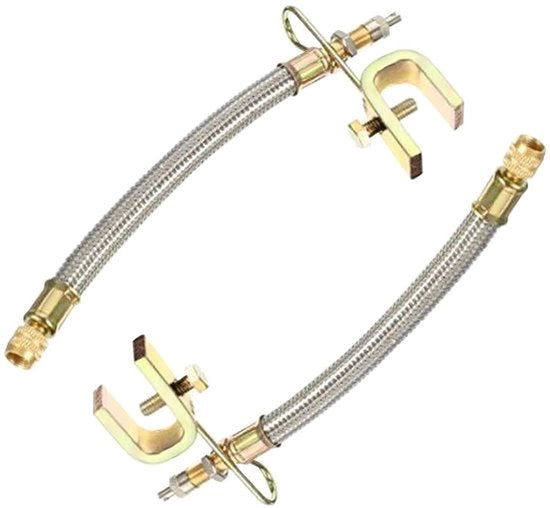 Estensione di Vanne 2 Pezzi - Vanne Flessibili - Acciaio Inossidabile - Per Auto/Van/Treni - Progettata per Durata - 190 x 7 mm - Adattatore di Vanne