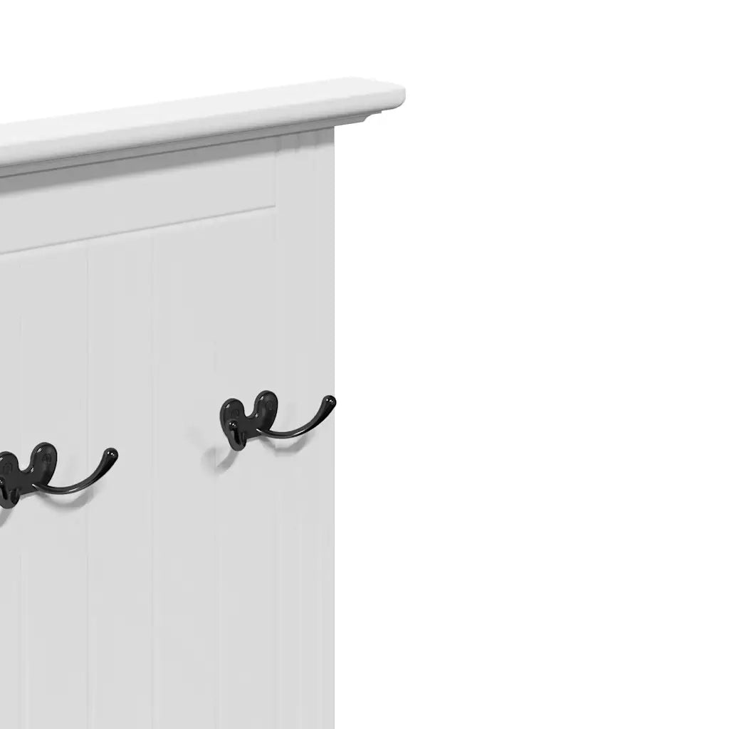 Mobiletto da Ingresso con Ganci BODO Bianco 50x40x157 cm 4016872
