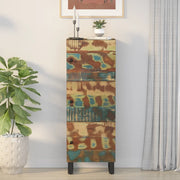 Credenza con 3 Ante-Buffet-Armadio da cucina 40x33x110cm Legno Massello Recupero e Ferro