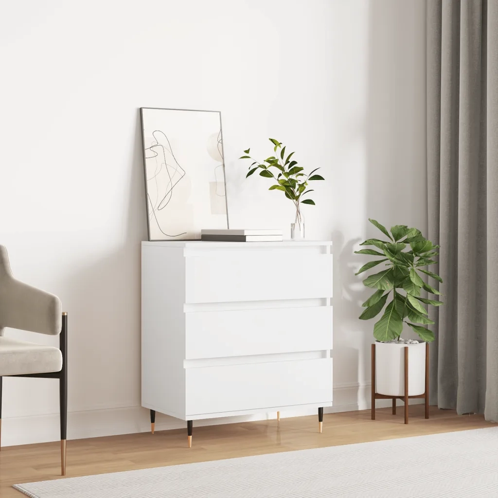 Credenza Bianca 60x35x70 cm in Legno Multistratocod mxl 103485