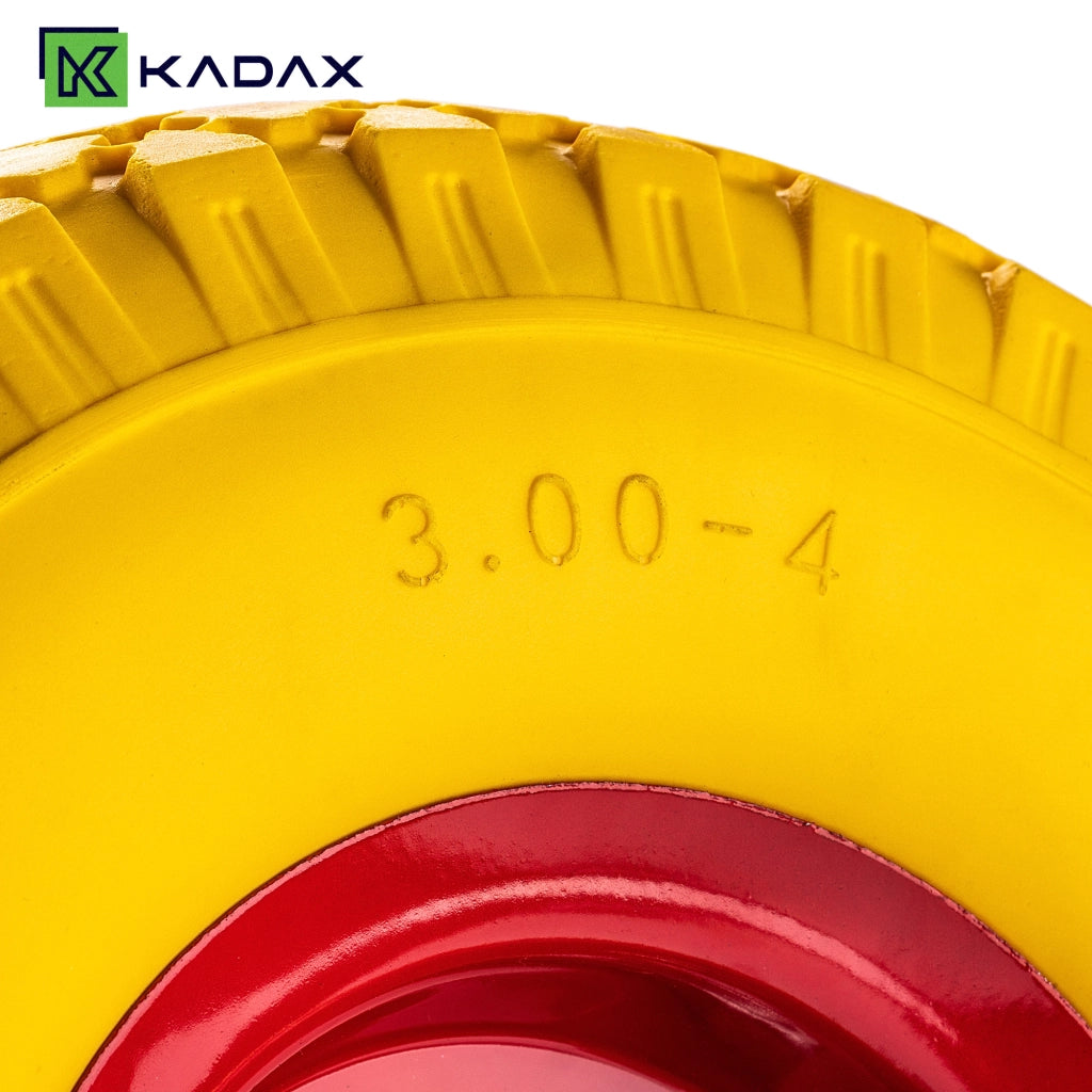 KADAX Kółka do taczek 3.00-4 PU 551031 żółta opona K16352