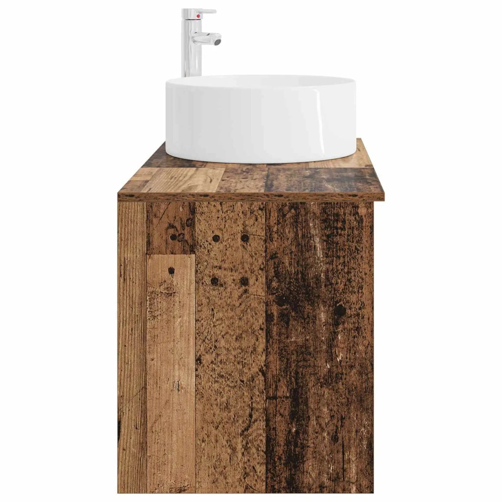 Set di mobili per il bagno 2 pz Legno antico 3403934