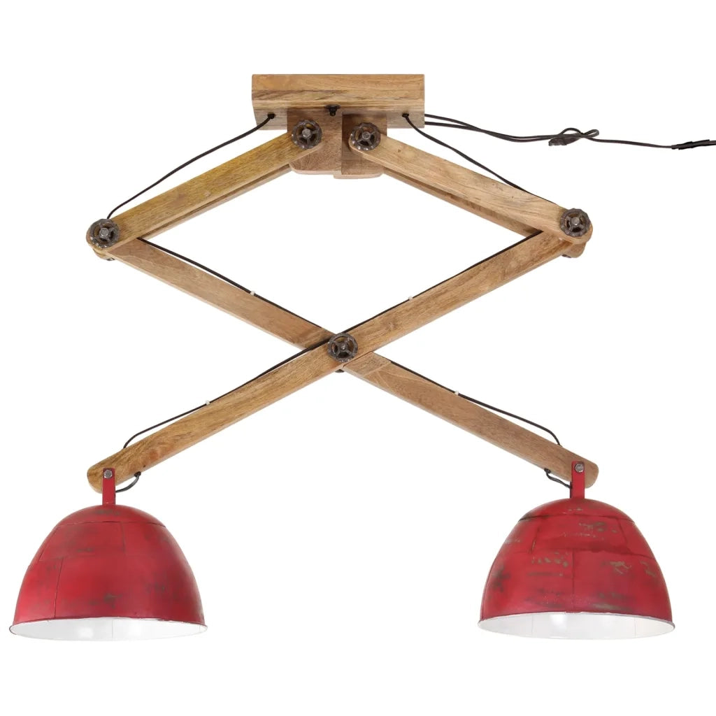 Lampada da Soffitto 25 W Rosso Anticato 29x18x85 cm E27 371934