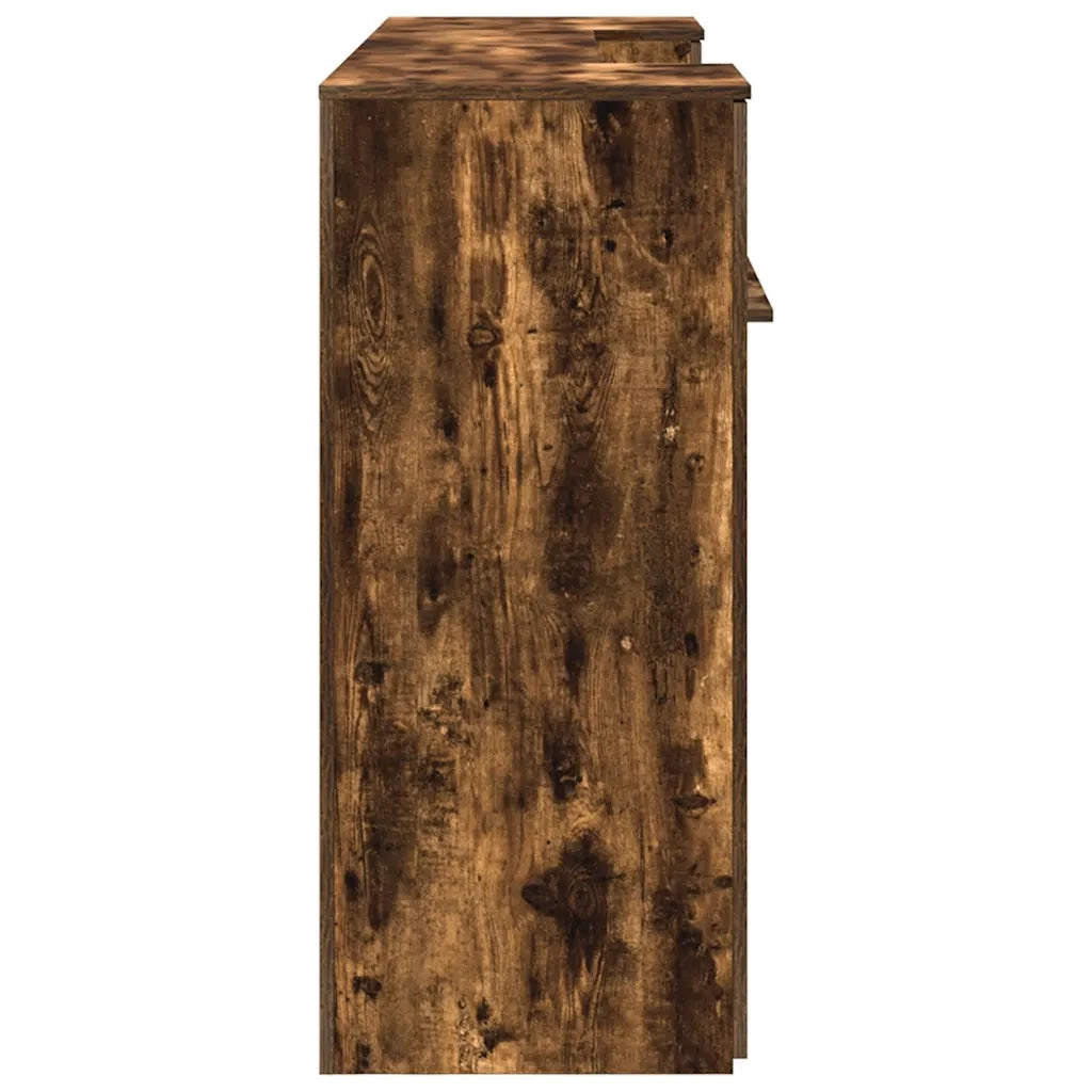 Banco Reception Rovere Fumo 200x50x103,5cm in Legno Multistrato 3324218