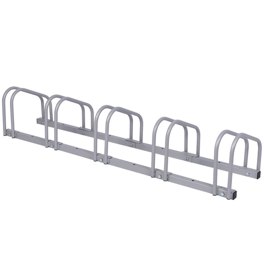 Rastrelliera per 5 biciclette 1305x320x265mm in acciaio zincato Portabici