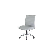 Sedia da ufficio Lia, Poltrona operativa, Seduta ergonomica da ufficio, 54x48h90/100 cm, Grigio