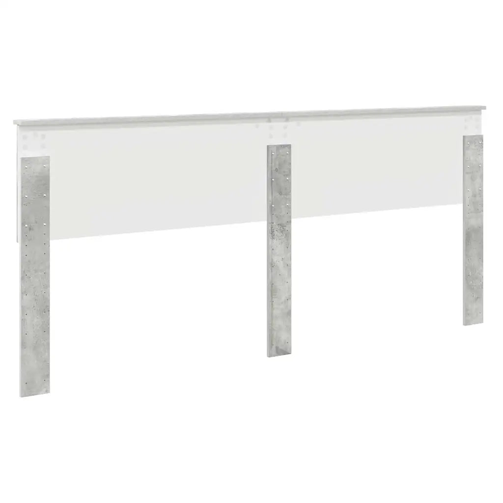 Testiera-Testata-Testiera Decorativa Grigio cemento 200 cm Legno multistrato 157472