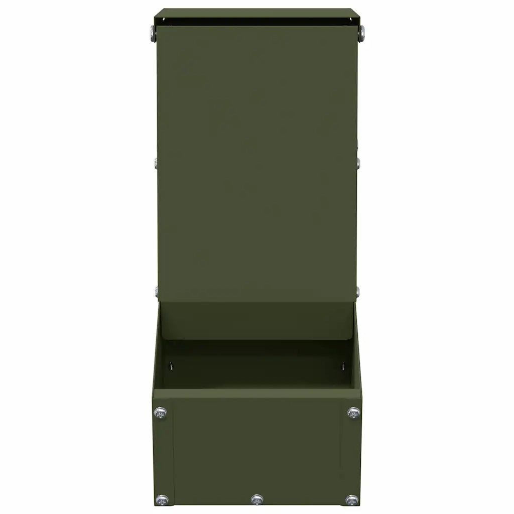 Mangiatore per conigli Verde oliva 12,5 x 26 x 28,5 cm CFW3777886