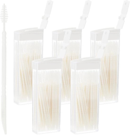 Set di Spazzolini Interdentali 300 Unità - Spazzolini da Denti/Spazzolini da Denti Portatili - Pulizia Denti - Spazi Interdentali - Plastica - Igiene - Spazzolino da Denti Interdentali