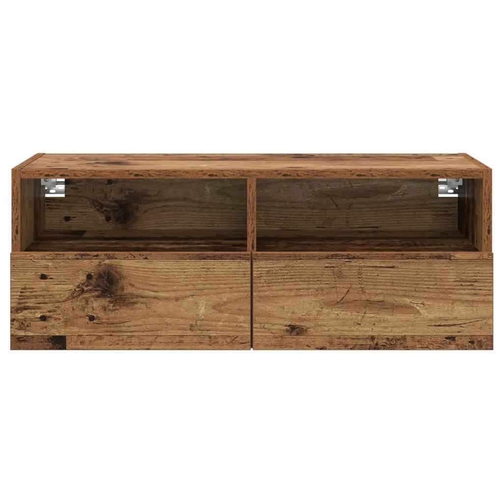 Mobile TV da parete Legno vecchio 80 x 30 x 30 cm 882928