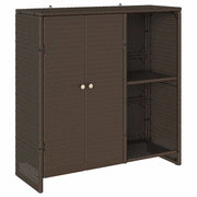 Armadio con lo scaffale Marrone 100 x 36 x 102 cm Rattan CFW6995692