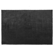 Tappeto Shaggy in cotone Nero misto poliestere 160 x 230 cm soffice pelo