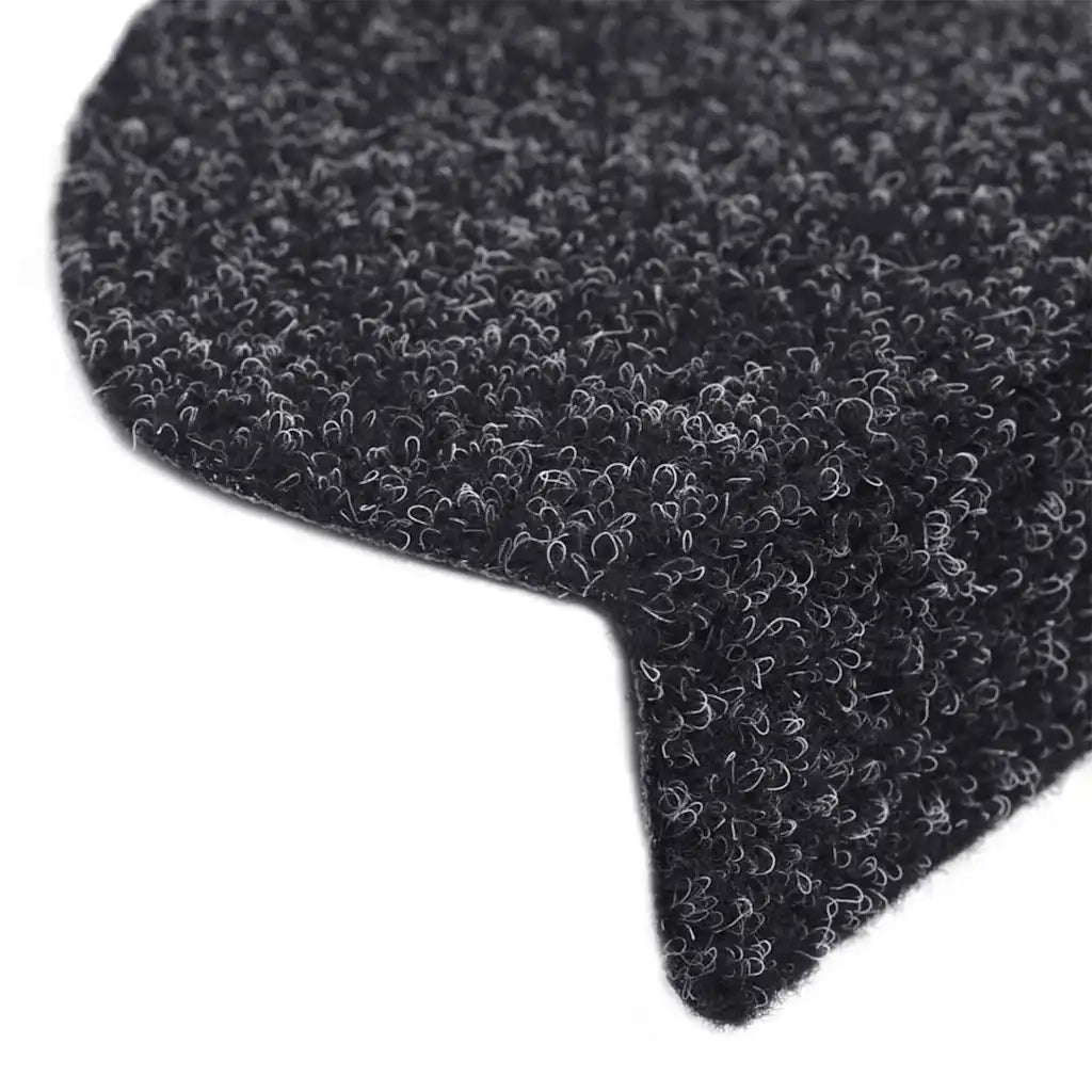 Tappetini per scale autoadesivi 20 pz | Gradini per Scale 65x21x4 cm neri semicircolari grandi