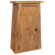 Credenza da bagno mobiletto consolle mobiletto laterale pino massello riciclato 70 cm marrone 4402225