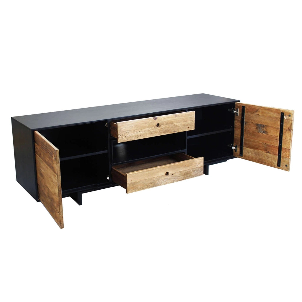 Porta tv in Pino riciclato cm 180x48x60 - PINE