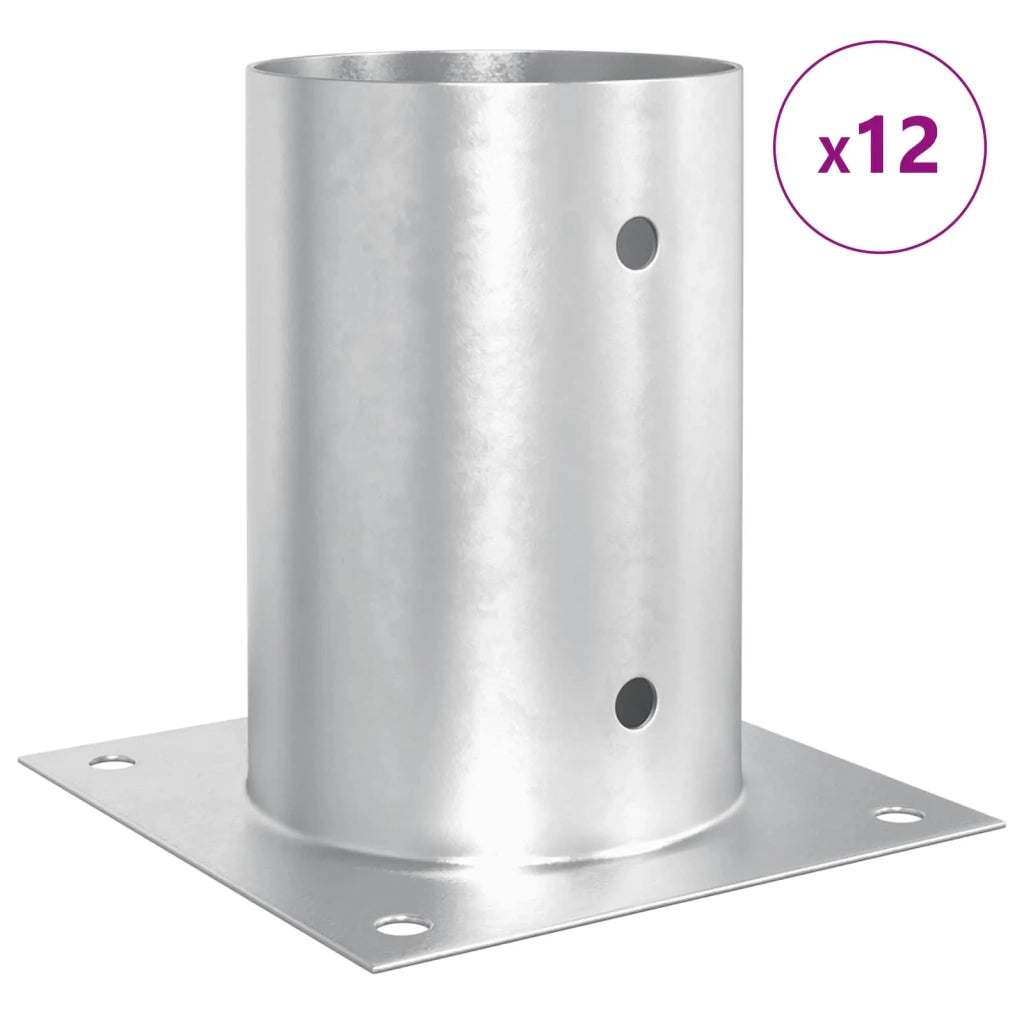 Ancora rotonda per terreno 12 pcs Argento 15 x 15 x 15 cm 42030123