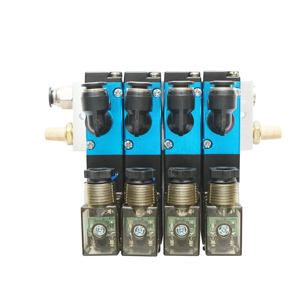 Set di 4 elettrovalvole per trattori forestali 12V con rampa 2 aperte/2 chiuse per DISRA99