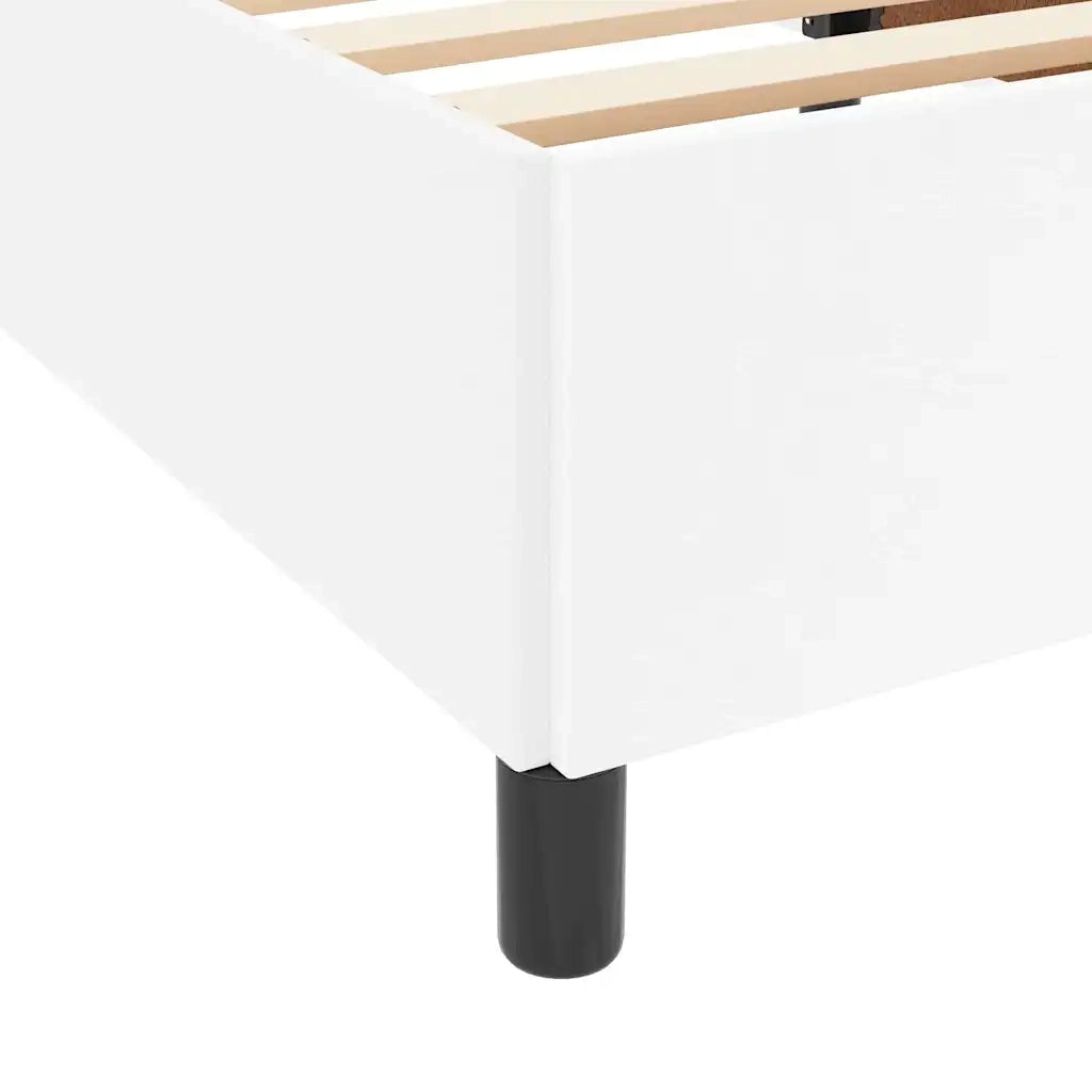 vidaXL Struttura letto con materasso con materasso Bianco 90 x 190 cm