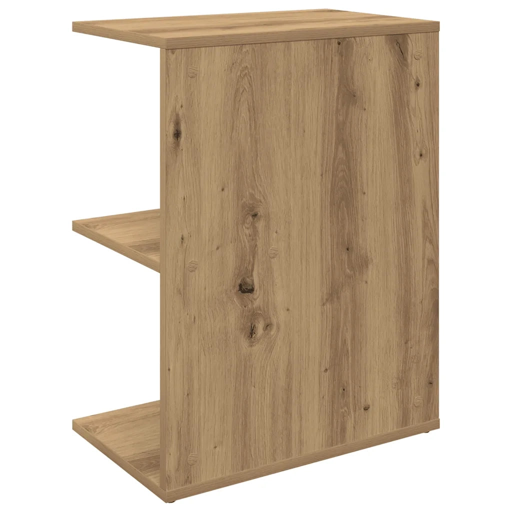 Set di 2 Comodini | Armadio da Notte | Mobiletto da notte Rovere Artigianale 46,5x29x61cm Legno Multistrato