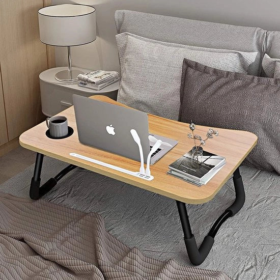 Tavolo da letto portatile, tavolo da letto pieghevole, tavolo da lavoro per letto, tavolo da notte con gambe ripiegabili