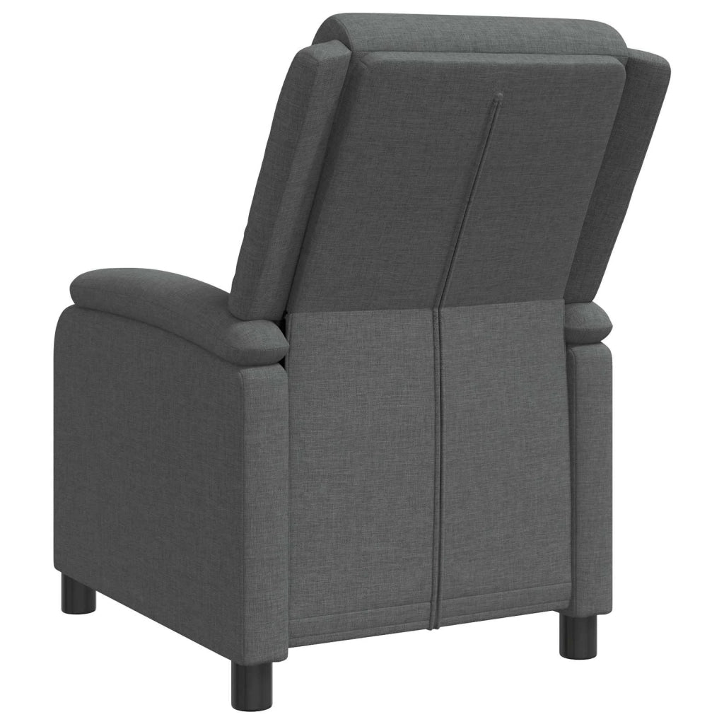 Divano Sedia-Poltrona reclinabile Grigio Scuro Tessuto 504033