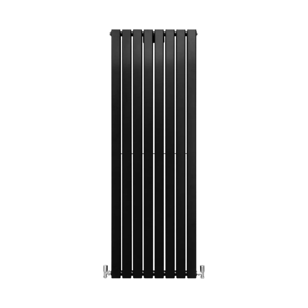 Radiatore Termosifone Termoarredo Design Piatto Pannello Elementi Nero Opaco