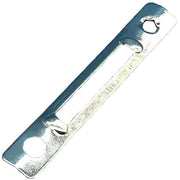 Blocco di sicurezza per porta - Piastra di chiusura per serratura a vite - Slot per porta in alluminio - Duraturo - Facile da installare - Design elegante (77 x 12,5 mm)