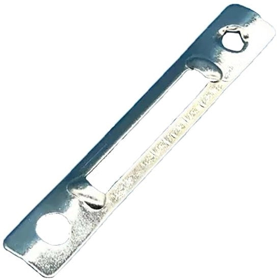 Blocco di sicurezza per porta - Piastra di chiusura per serratura a vite - Slot per porta in alluminio - Duraturo - Facile da installare - Design elegante (77 x 12,5 mm)