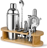 Set di Cocktail 12 pezzi con Shaker Standard e Tutti gli Accessori Bar Essenziali - Regali per Uomini e Donne - Appassionati di Cocktail - Accessori Bar Professionali