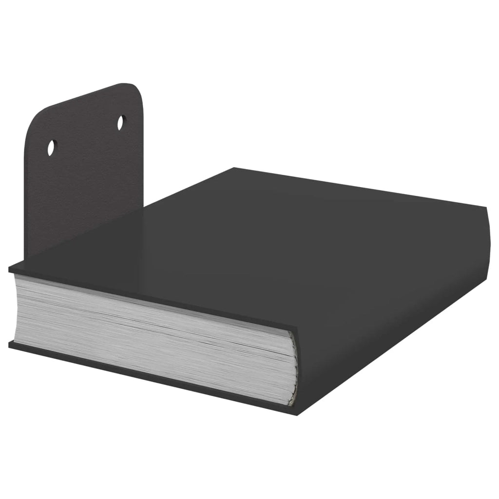 Mensola Flottante Invisibile 4 pcs Nero 6 x 11 x 6,5 cm