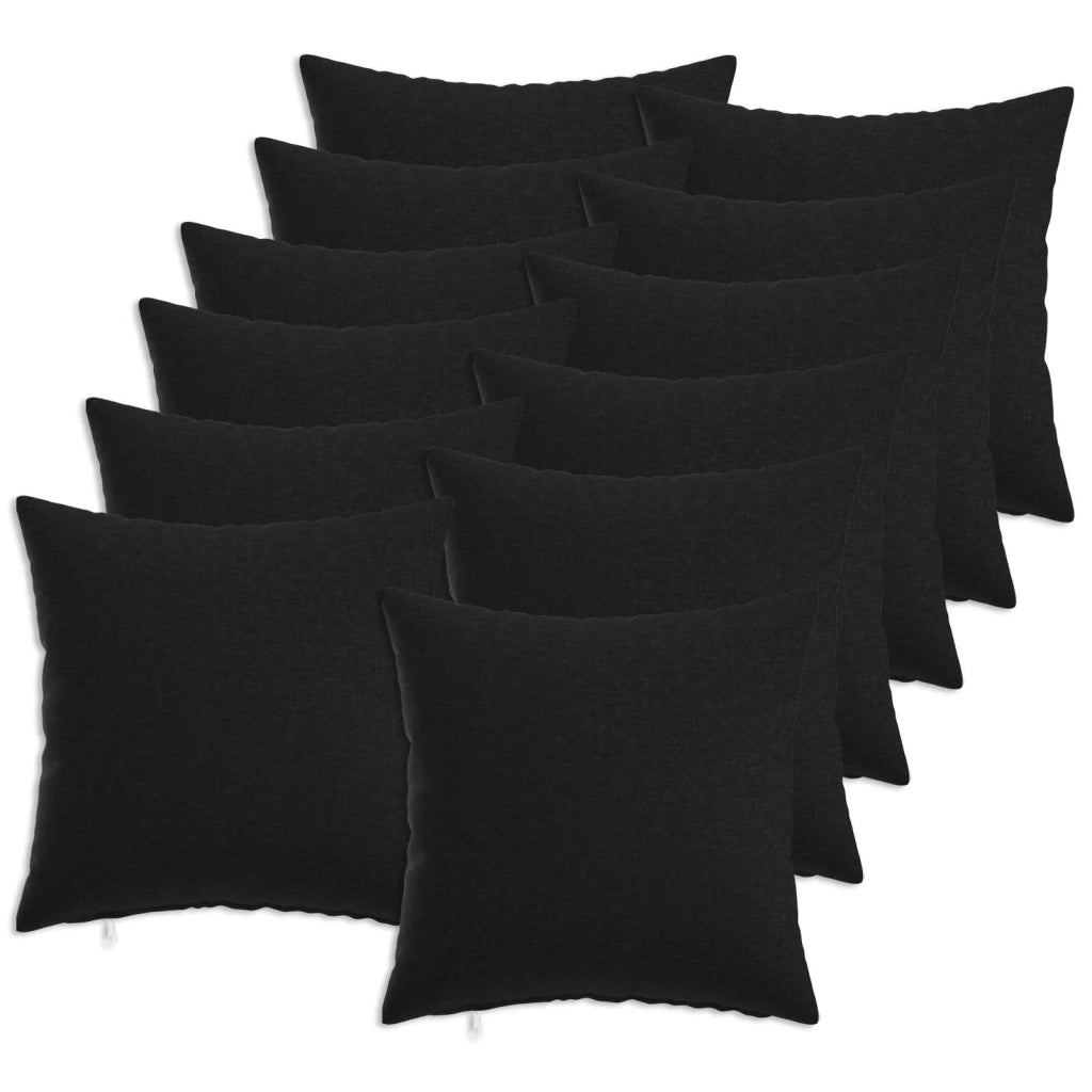 Federa 12 pcs HEERLEN Nero 40 x 40 cm 908313