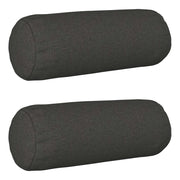 Federa 2 pcs HEERLEN Grigio Scuro Ø 15 x 40 cm 923151