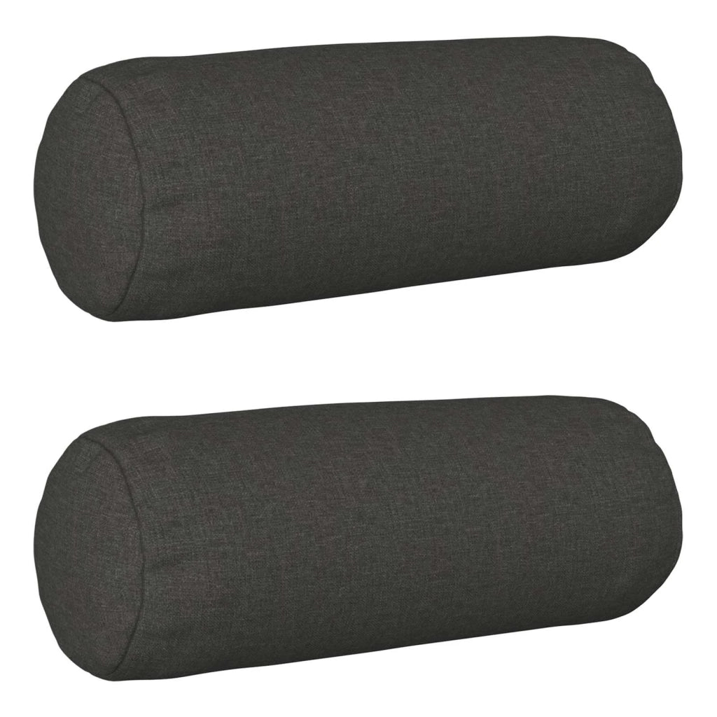 Federa 2 pcs HEERLEN Grigio Scuro Ø 15 x 40 cm 923151