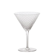 Martini - Set 4pz Calice 23 cl Bicchiere da Cocktail e Vini Aromatici, Vetro, Design Elegante - Zafferano Made in Italy