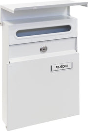 Cassa Postale in Acciaio Zinato - Formato S - Resistente all'Umidità - Montaggio Facile - Bianco