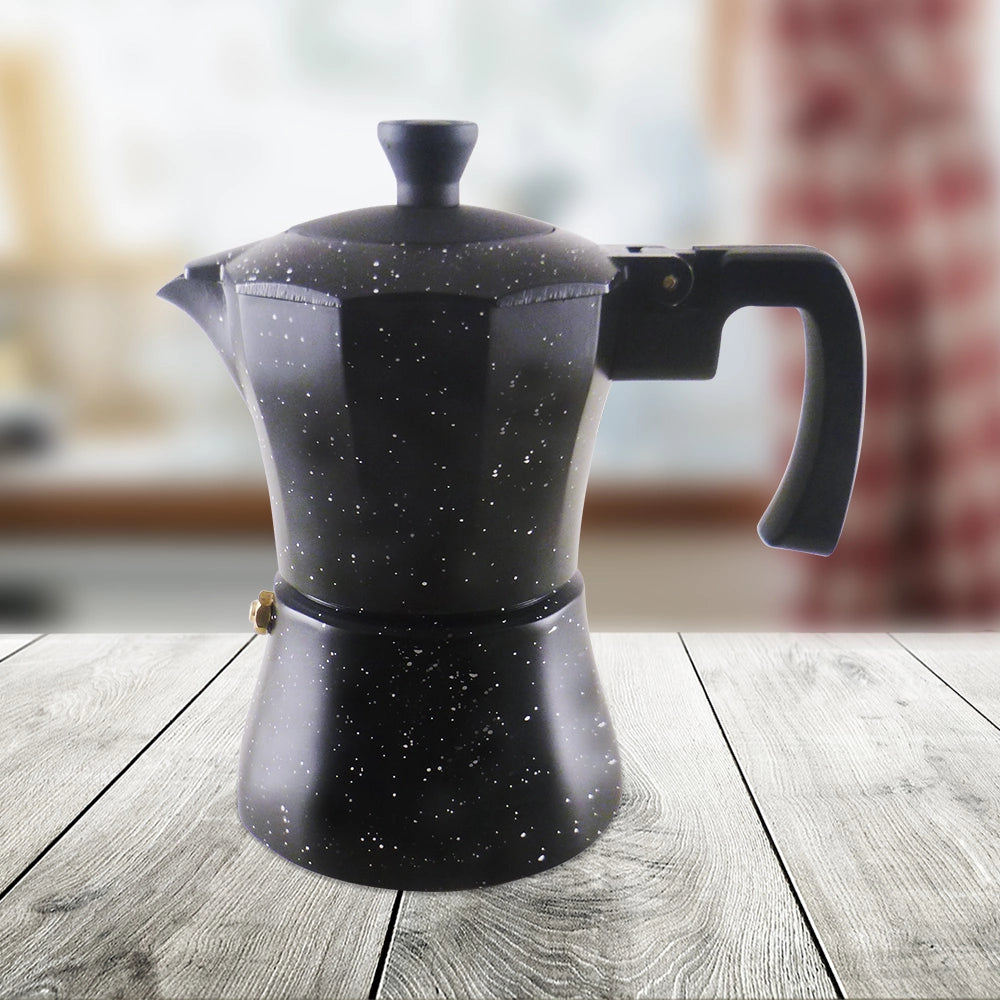 MAURY'S CAFFETTIERA MAXI STONE CON FINITURA EFFETTO PIETRA (2 TAZZE)