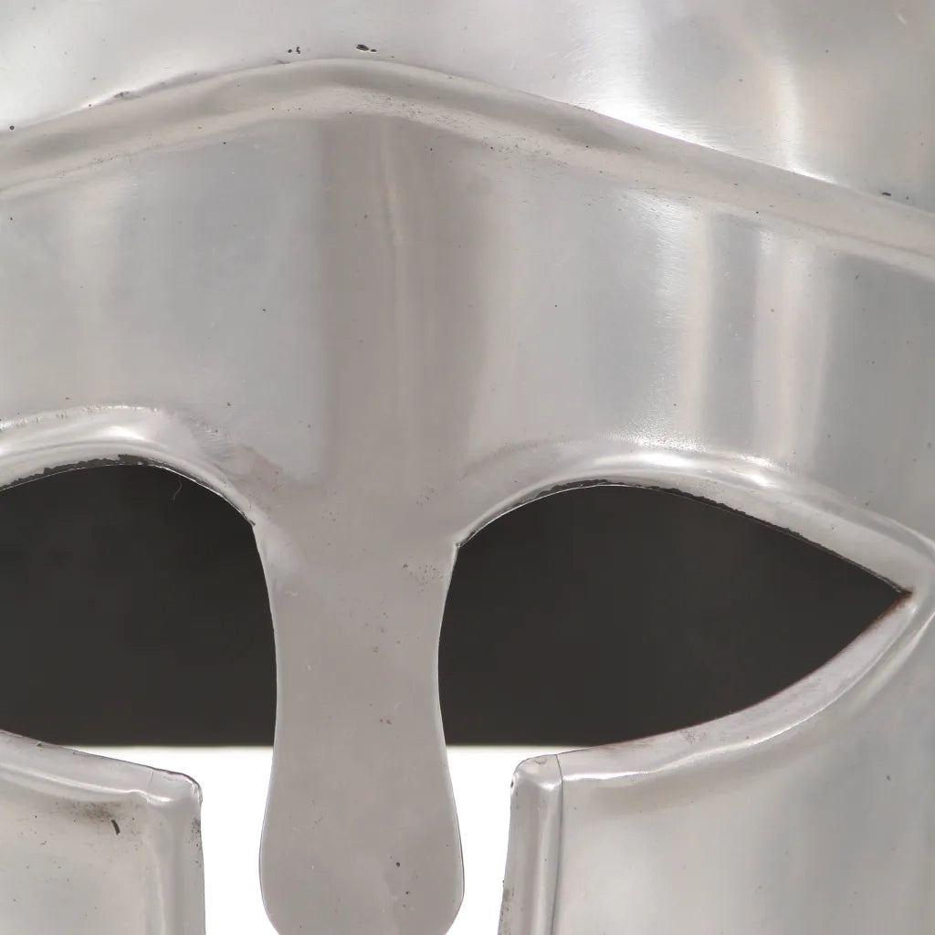 Elmo da Guerriero Greco Antico per LARP in Acciaio Argento CFW1067491
